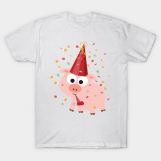 Confetti Party Pig T-Shirt